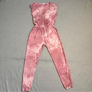 Socialite Pink Tie-Dye Sleeveless Jumpsuit | Size XS